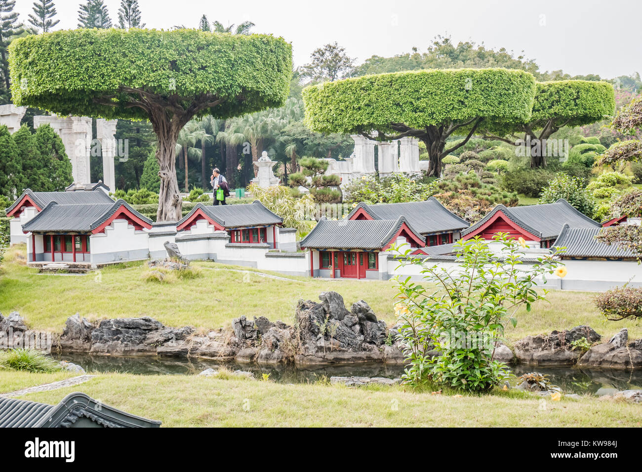 Monument Chinois version miniature brille à jamais la miséricorde de générosité Banque D'Images