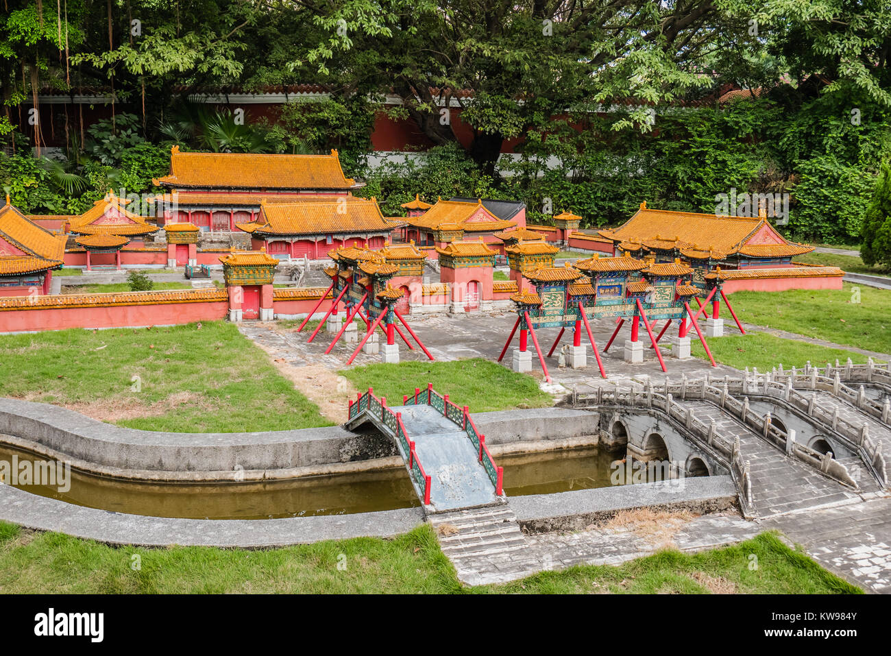 Historique version fnang miniature chinois hu sheng jing Banque D'Images