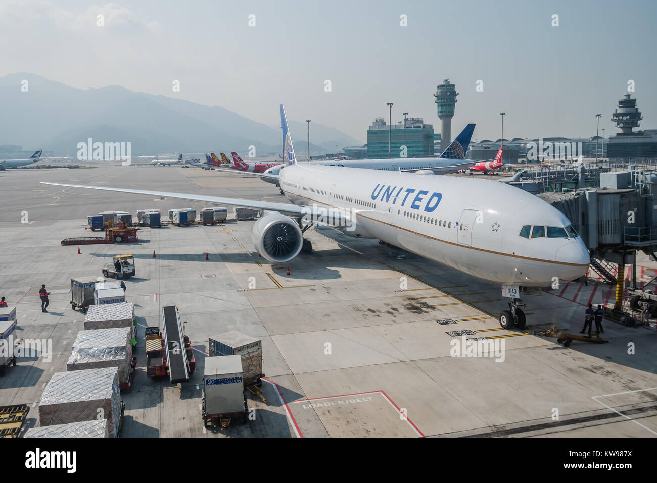 United airplane Banque D'Images