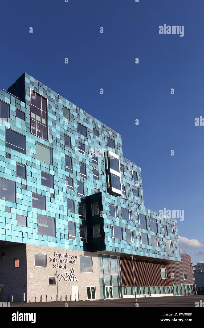 Copenhague, Danemark - 10 septembre 2017 : École internationale de Copenhague Banque D'Images