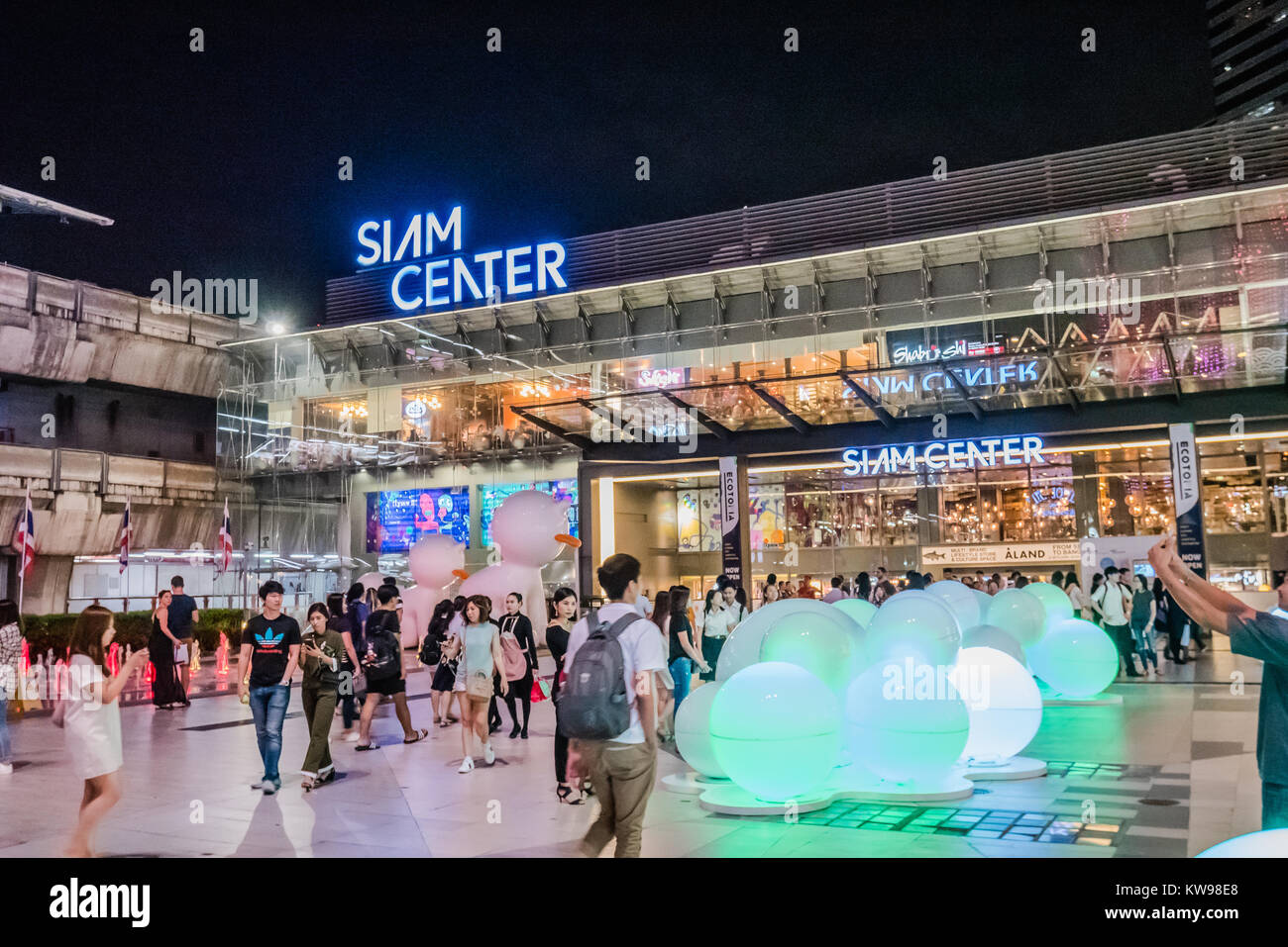 Bangkok Siam Center shopping mall Banque D'Images