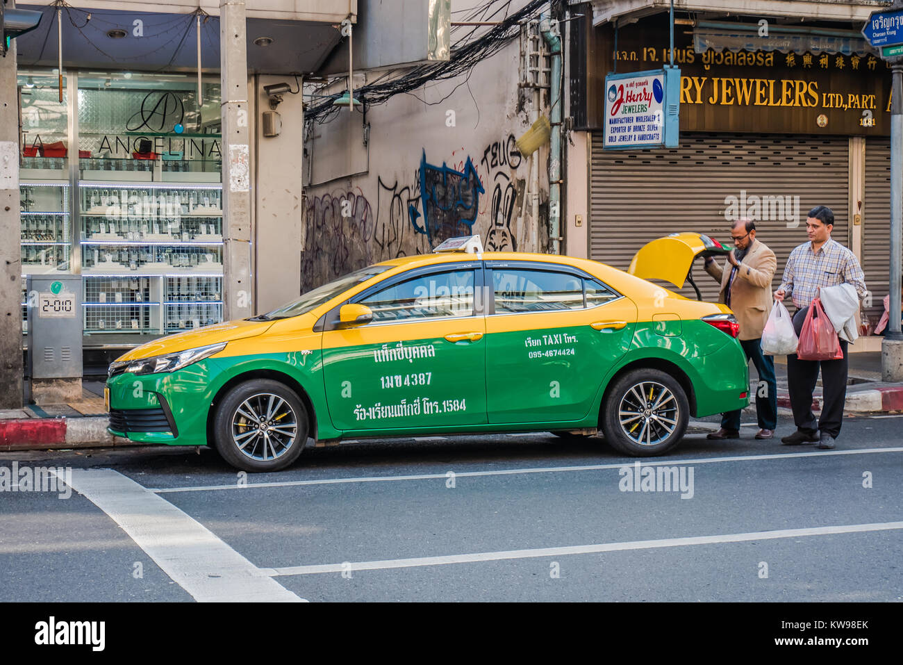 Taxi de Bangkok Banque D'Images