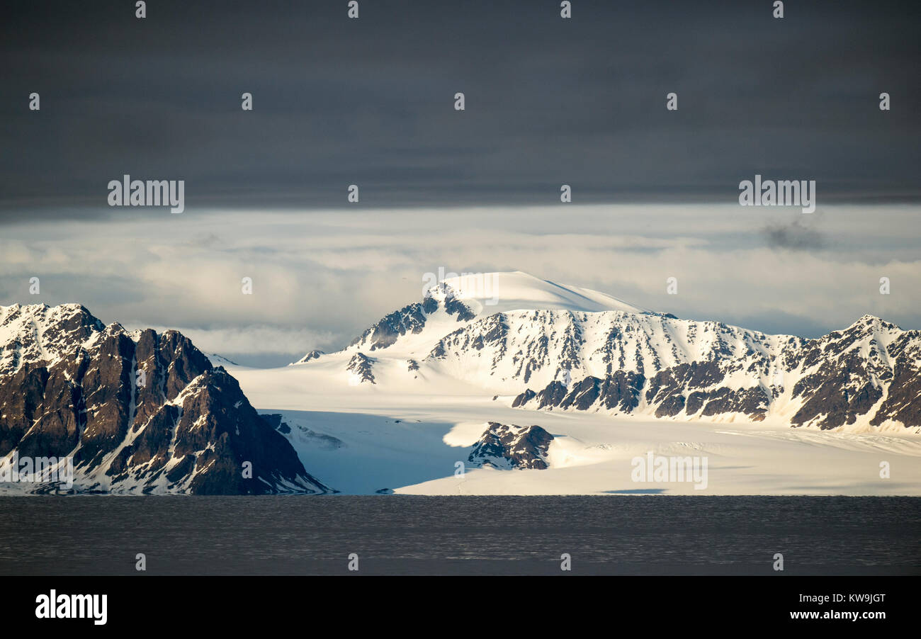 Le nord du Svalbard Banque D'Images