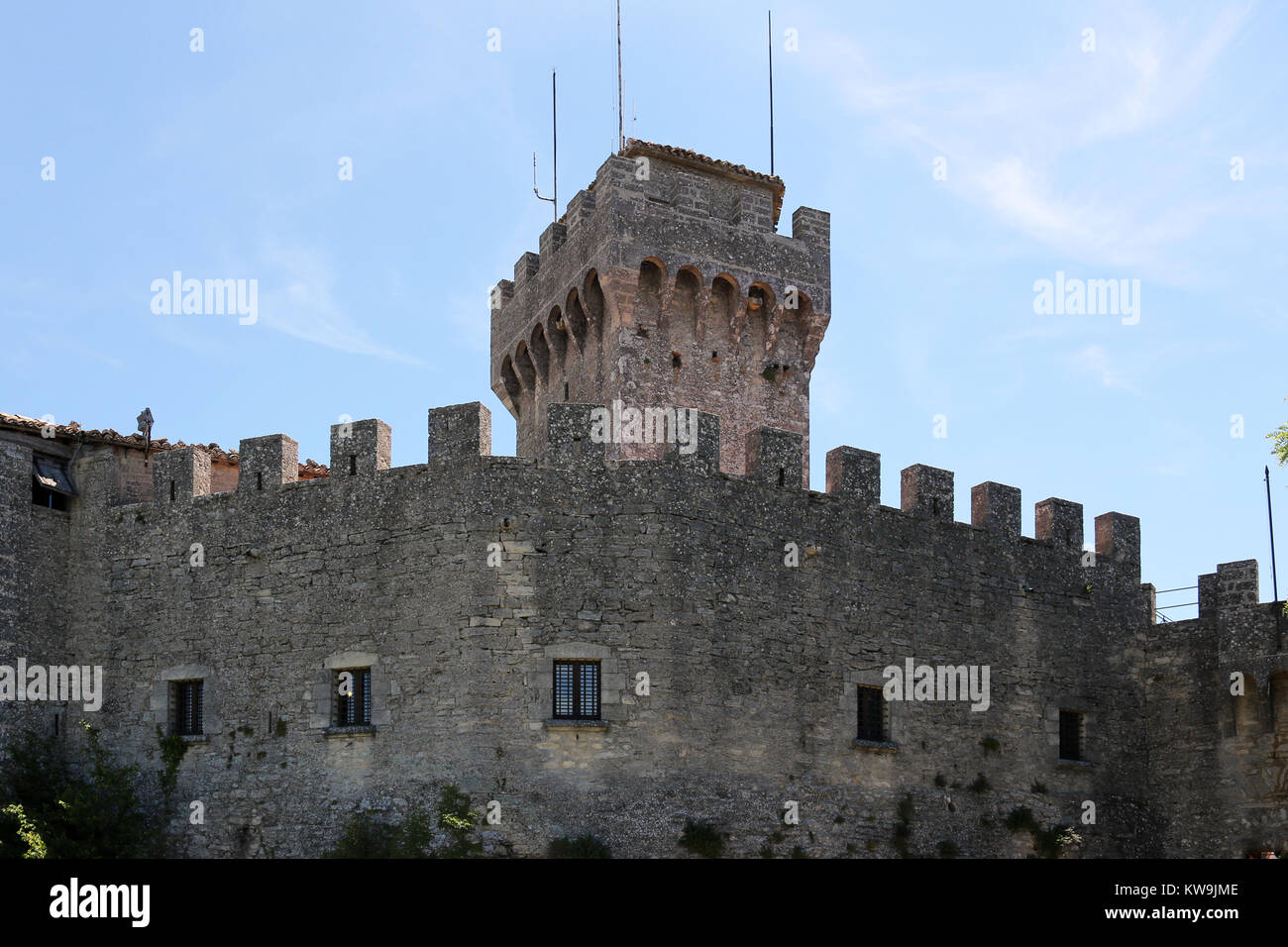 La forteresse de San Marino Italie Banque D'Images