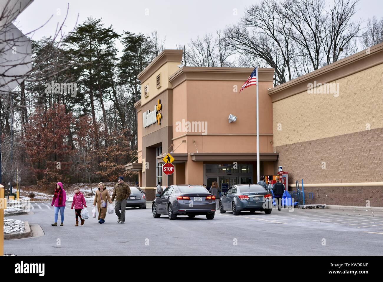 Walmart store front Banque D'Images