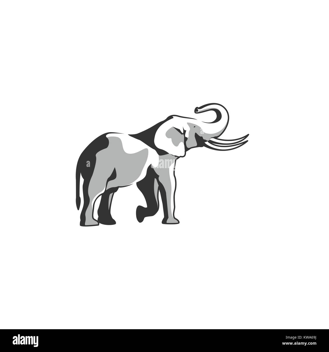 Illustration de l'éléphant animal Illustration de Vecteur