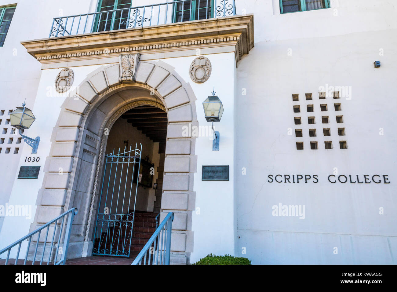 Balch Hall au Scripps College dans le Claremont Colleges of California USA Banque D'Images