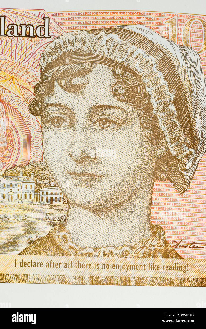 Note de dix livres Banque D'Images
