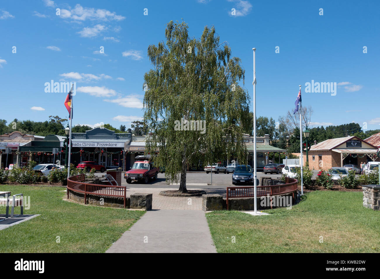 Paysage de l'Australie. Clunes Victoria, Australie Banque D'Images
