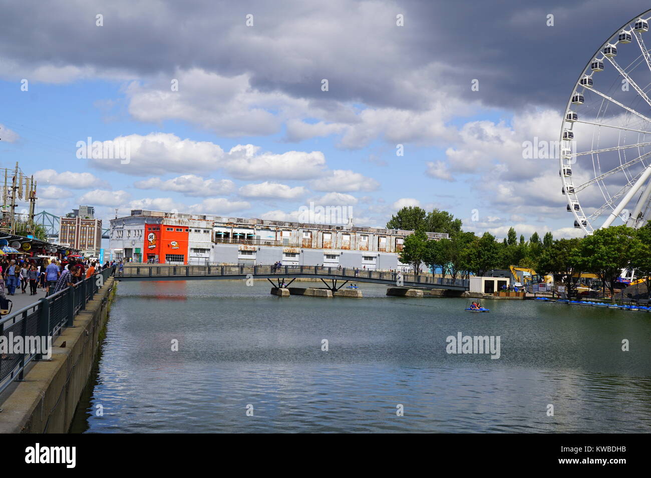 Vieux Port de Montréal, un port historique dans le Vieux Montréal Québec, Canada Banque D'Images