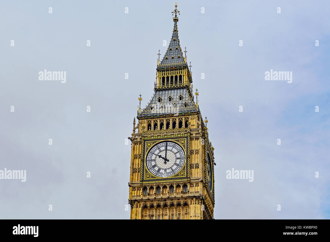 Big Ben à Londres, en Angleterre. Banque D'Images