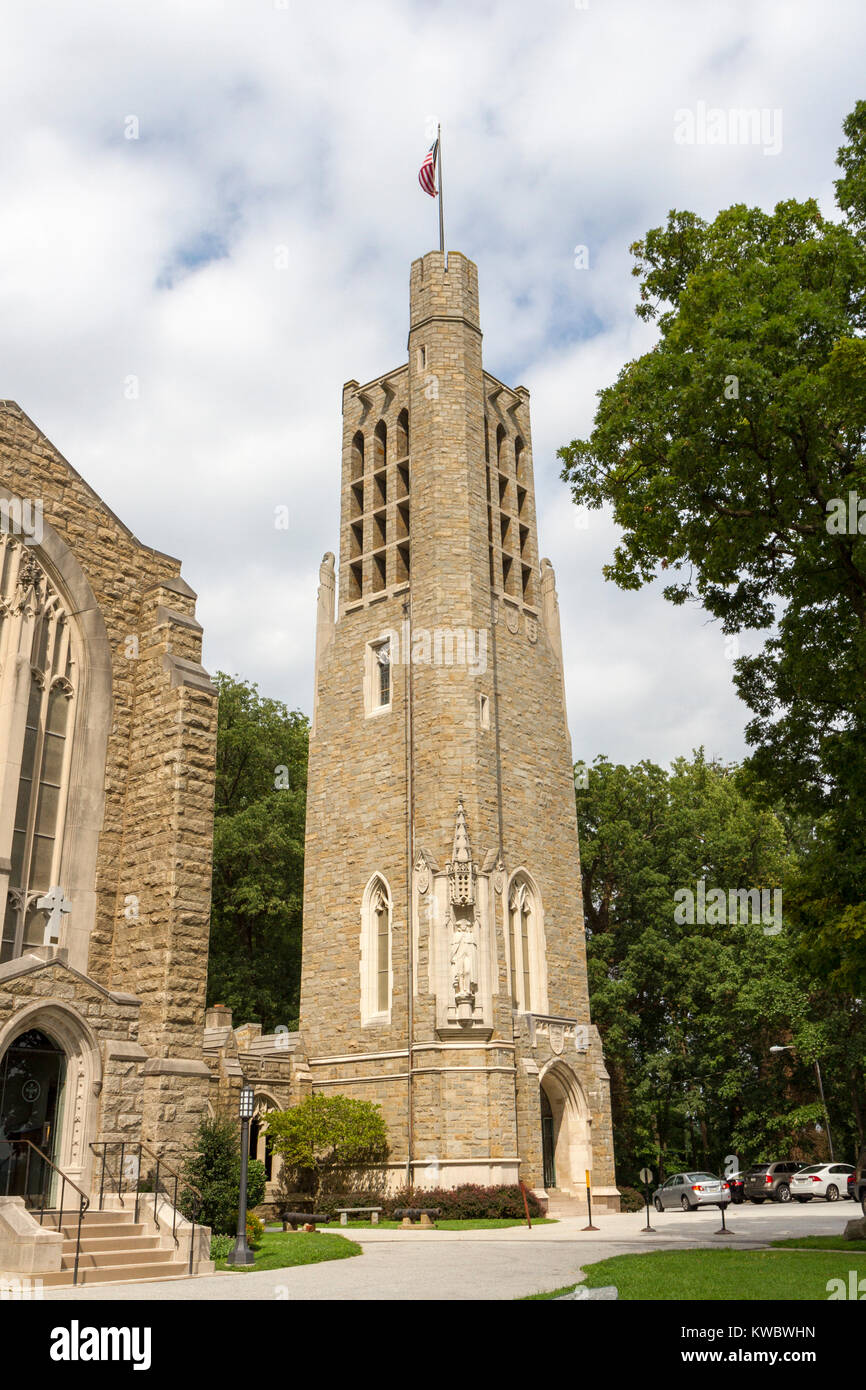 Washington Memorial Chapel, Valley Forge National Historical Park (U.S. National Park Service), Valley Forge, Pennsylvania, United States. Banque D'Images