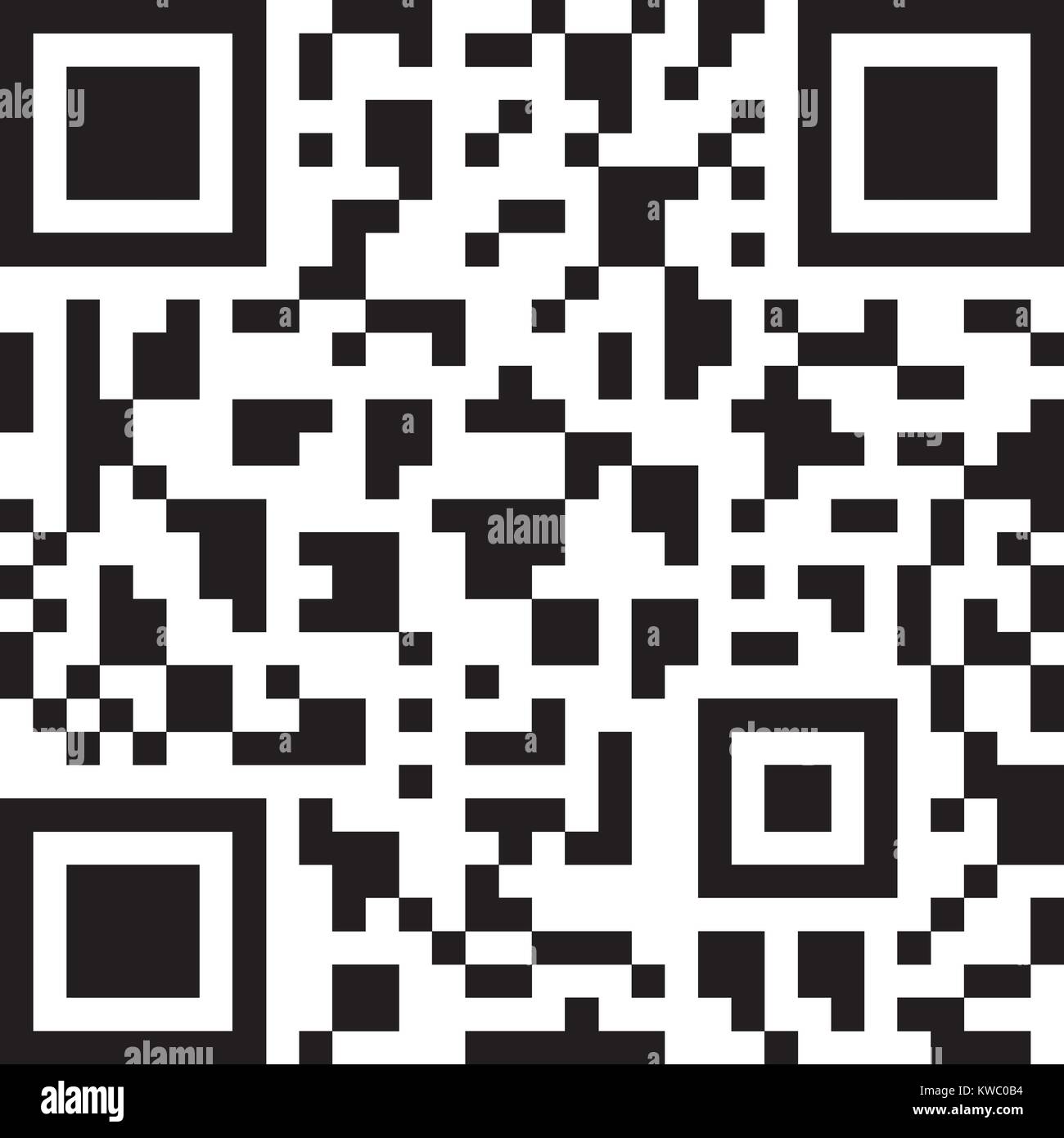 Code-barres 2D. Vector illustration noir et blanc. Illustration de Vecteur