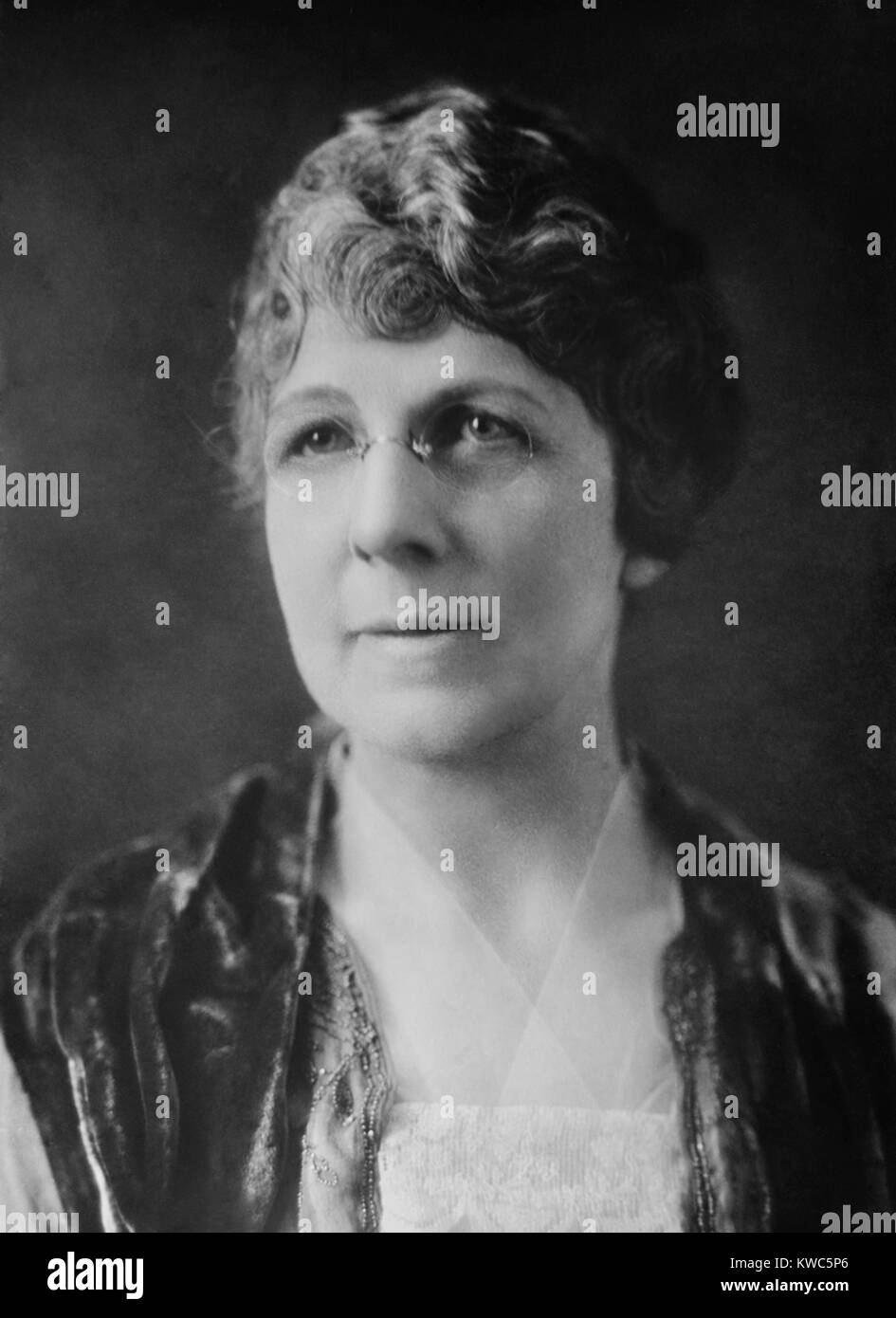 Florence Kling Harding, ambitieuse épouse du sénateur Warren Harding de l'Ohio. Elle est un conseiller auprès de son mari, qui a été président des États-Unis à partir de 1921-23. Photo à partir de 1919 ou 1920. (BSLOC   2015 15 67) Banque D'Images