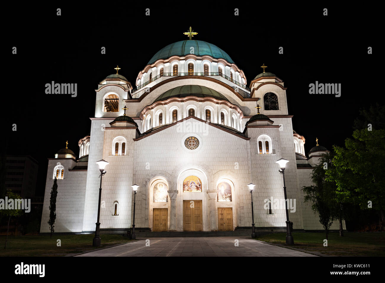 La Cathédrale de Saint Sava - est la plus grande église orthodoxe au monde Banque D'Images
