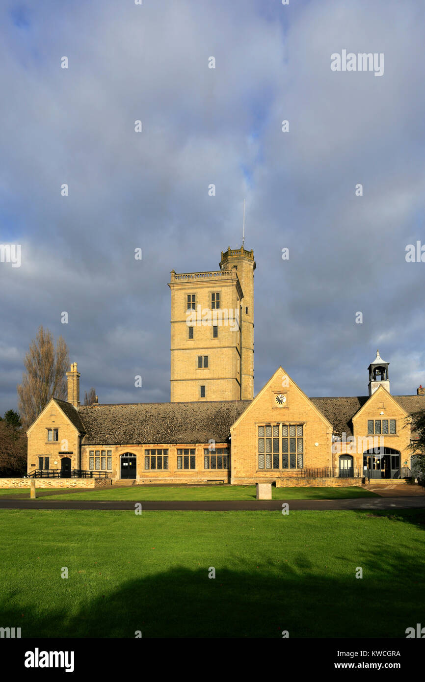 L'Hall et Thorney Heritage Museum, Thorney village, Cambridgeshire, Angleterre, Royaume-Uni Banque D'Images