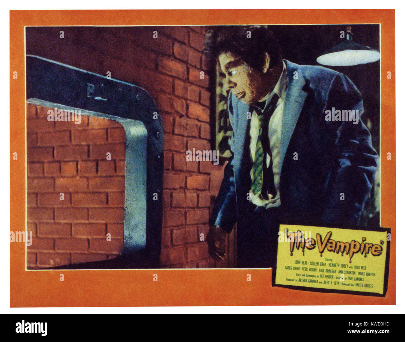 Le vampire, lobbycard US, John Beal, 1957 Banque D'Images