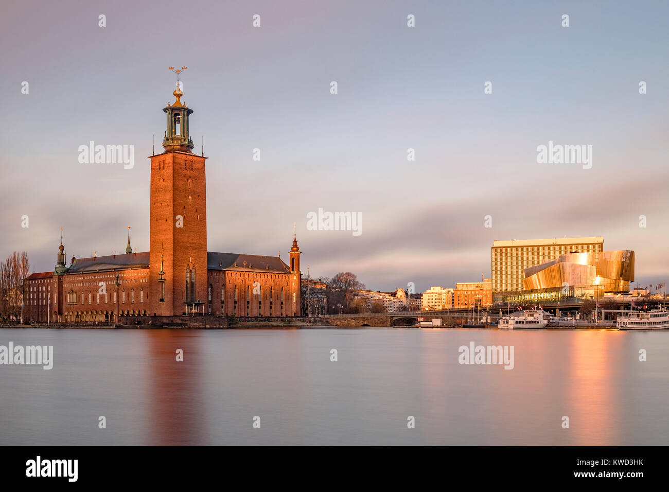 L'hôtel de ville, Gamla Stan, Stockholm, Suède, Europe Banque D'Images