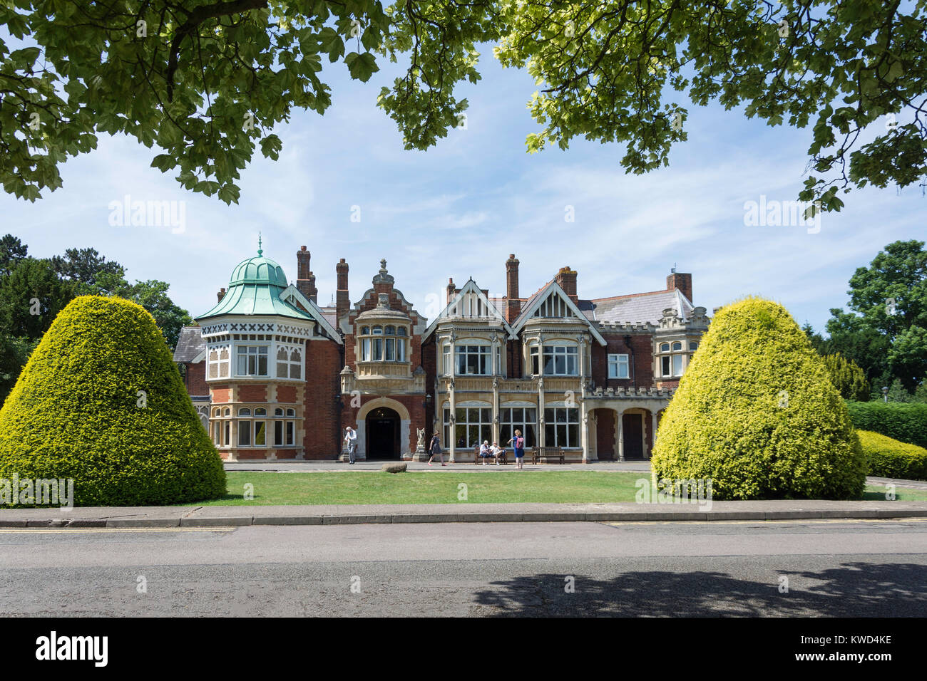 L'hôtel particulier de jardin, Bletchley Park, la promenade Sherwood, Bletchley, Milton Keynes, Buckinghamshire, Angleterre, Royaume-Uni Banque D'Images