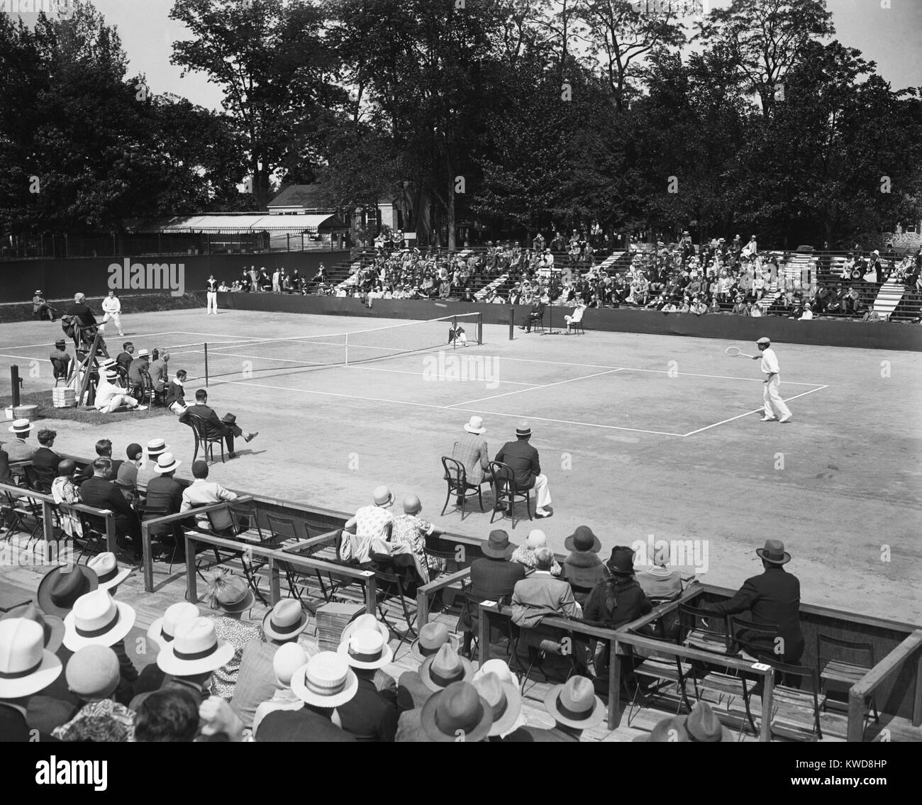 La Zone américaine de la Coupe Davis finale match à Chevy Chase Club, mai 1929. (BSLOC   2015 17 87) Banque D'Images