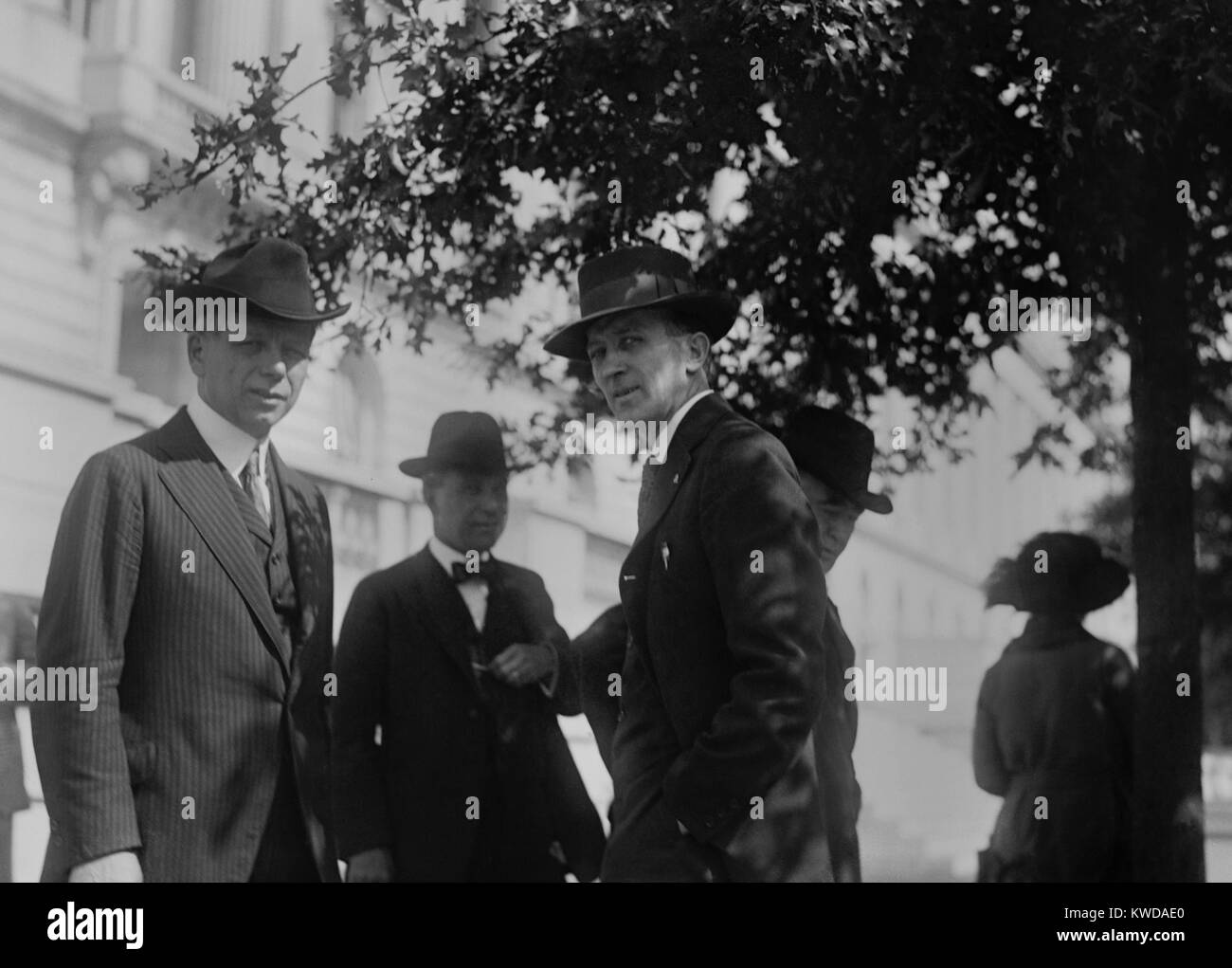 William Z. Foster, un leader de la grande grève de l'acier de 1919, à Washington, D.C., le 3 octobre 1919. Il a dirigé le Comité national d'organisation des travailleurs du fer et de l'acier. Foster est passé de l'IWW et la politique marxiste a déclenché une réaction Red Scare (BSLOC 2016 8 53) Banque D'Images