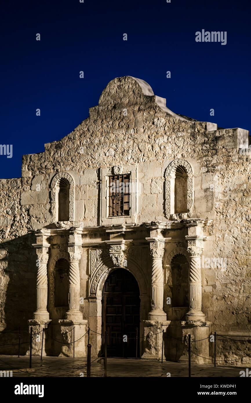 L'Alamo (Mission San Antonio de Valero), San Antonio, Texas, USA Banque D'Images