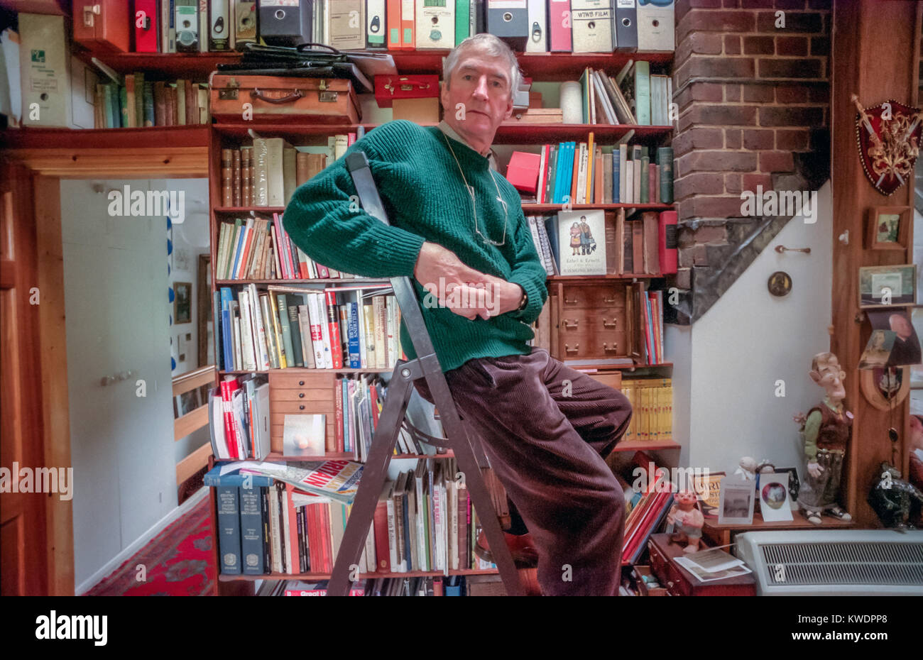 Auteur Raymond Briggs à Ditchling, East Sussex Banque D'Images