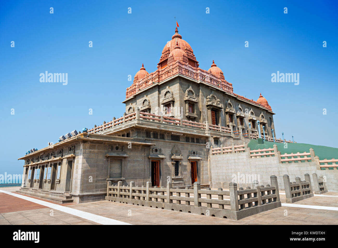 Vivekananda Memorial Rock dans Kanyakumari, India Banque D'Images