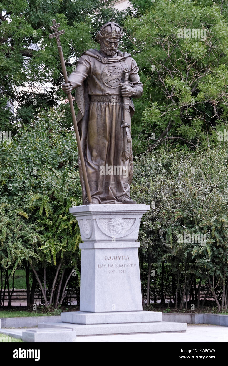 King Samuil's monument à Sofia, Bulgarie Banque D'Images