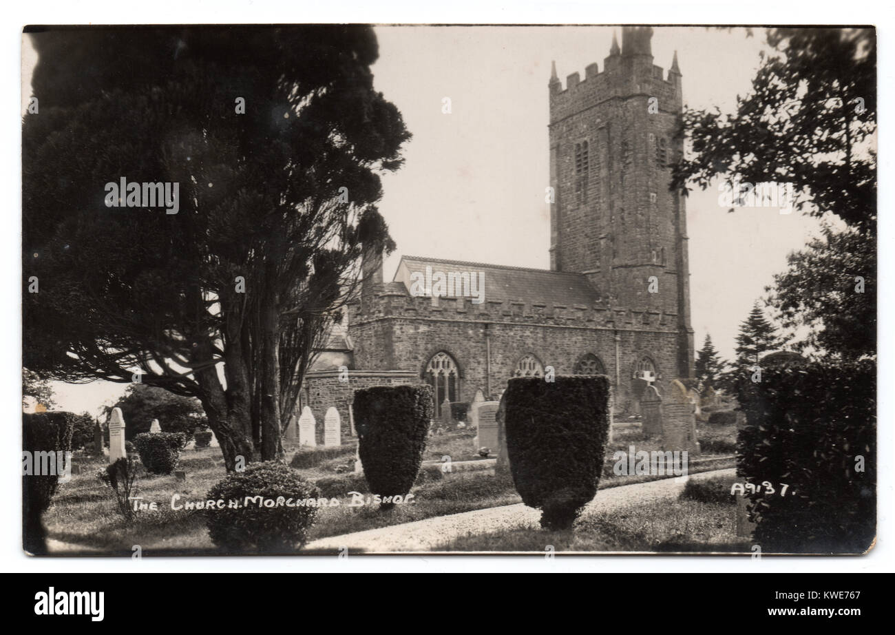 Sainte Marie, évêque Morchard, Devon, dans les années 1920 Banque D'Images