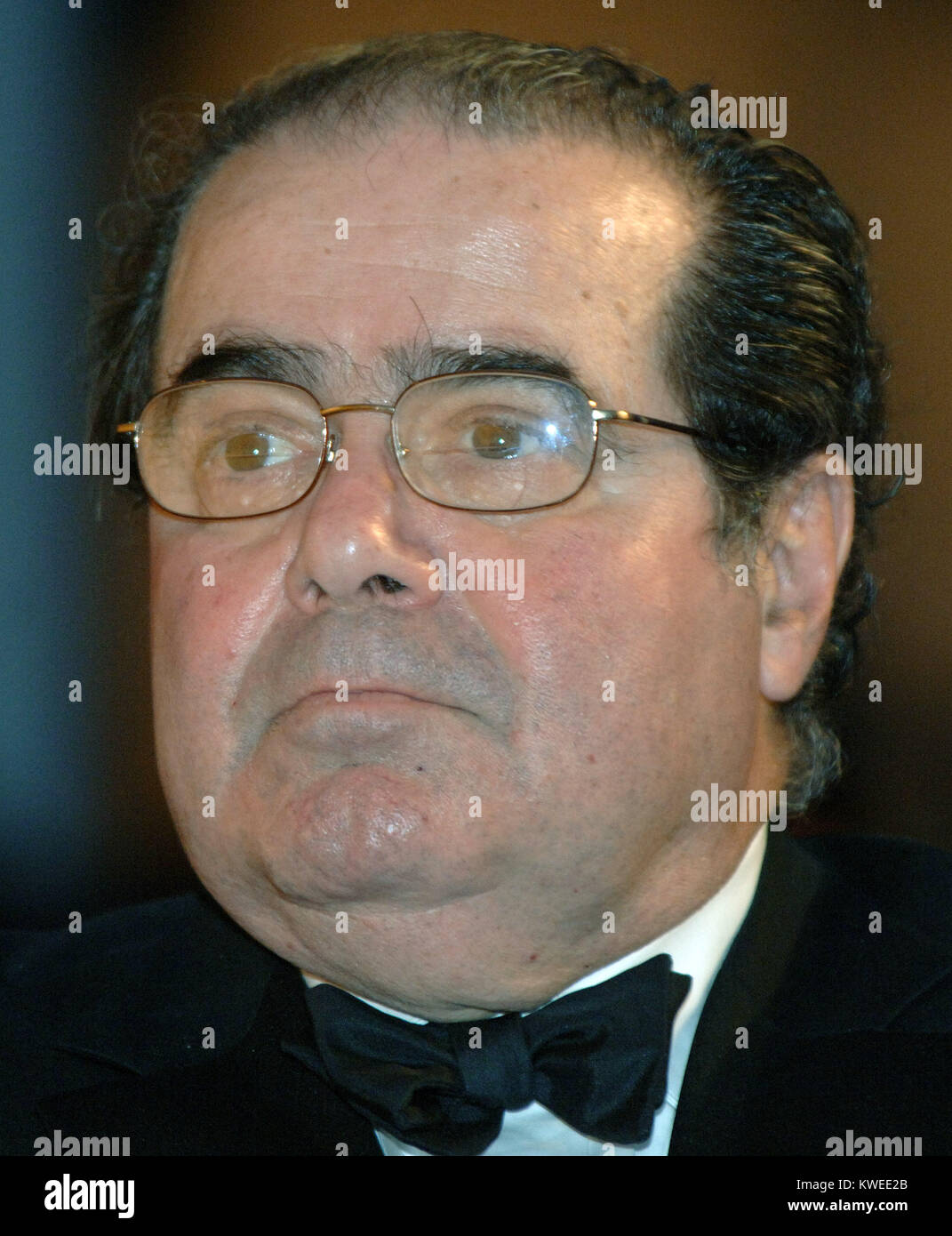 Washington, D.C. - 29 avril 2006 -- Associer la Justice de la Cour suprême des États-Unis Antonin Scalia assiste à l'Association des journalistes accrédités auprès de la Maison Blanche le dîner à Washington le 29 avril 2006. Credit : Roger L. Wollenberg - Piscine via CNP /MediaPunch Banque D'Images