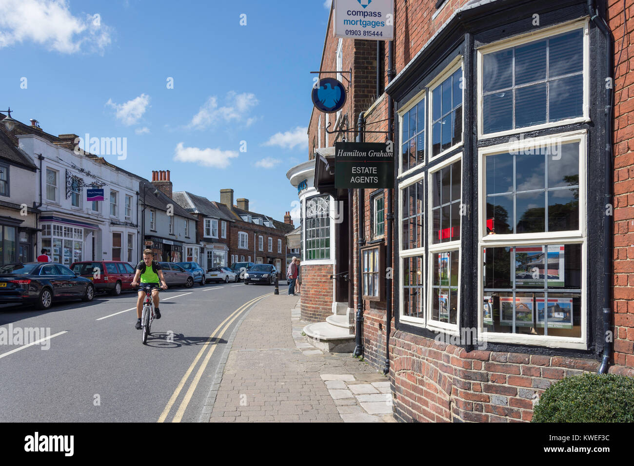 High Street, Worthing, West Sussex, Angleterre, Royaume-Uni Banque D'Images