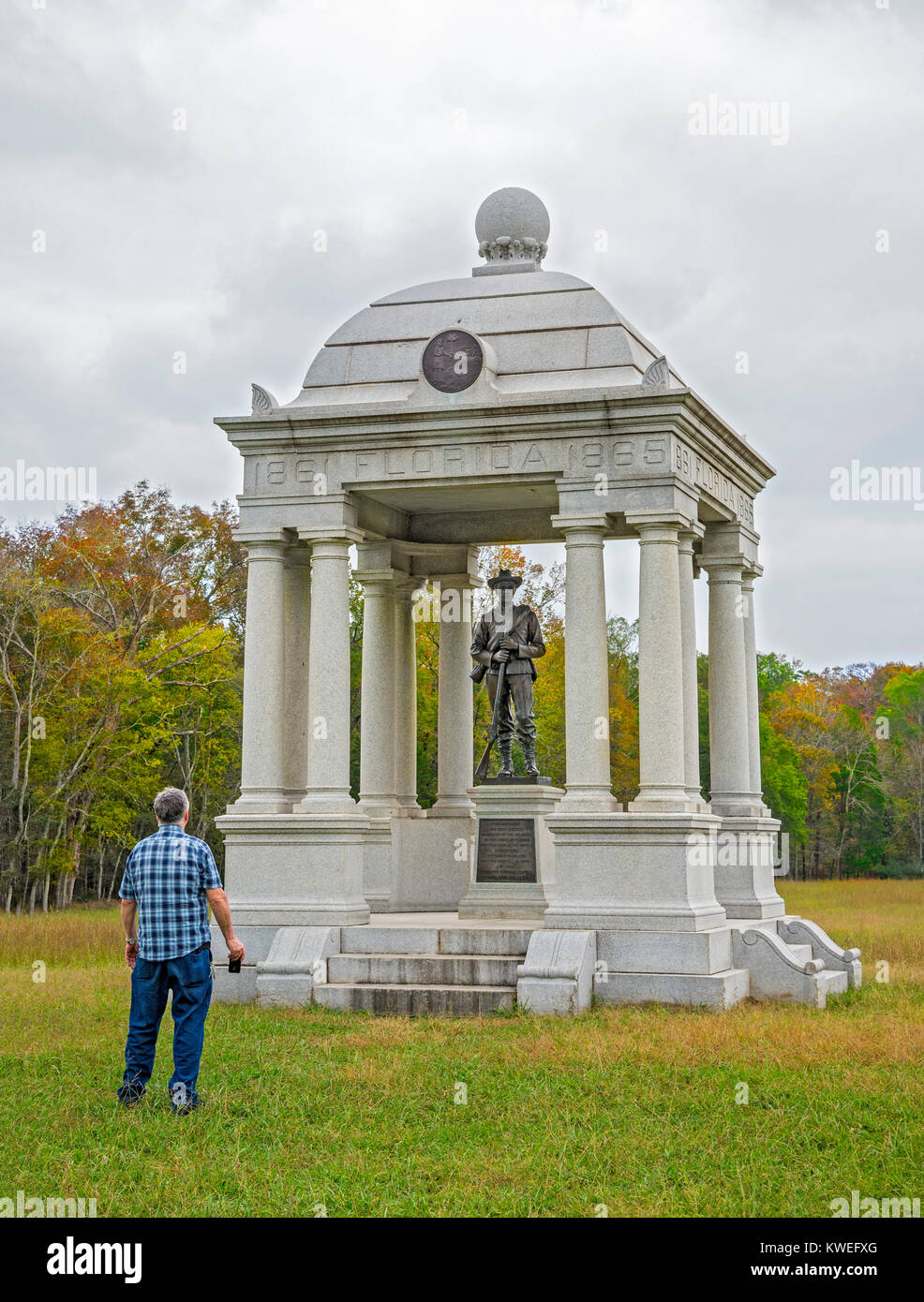 Chickamauga and Chattanooga National Military Park est situé dans la région de la Géorgie et le Tennessee et a été l'une des plus décisives de la guerre civile. Banque D'Images