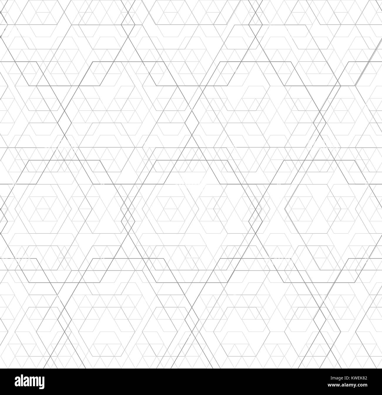 Noir et blanc résumé les grandes lignes de grille hexagonale se chevauchent vector illustration Illustration de Vecteur