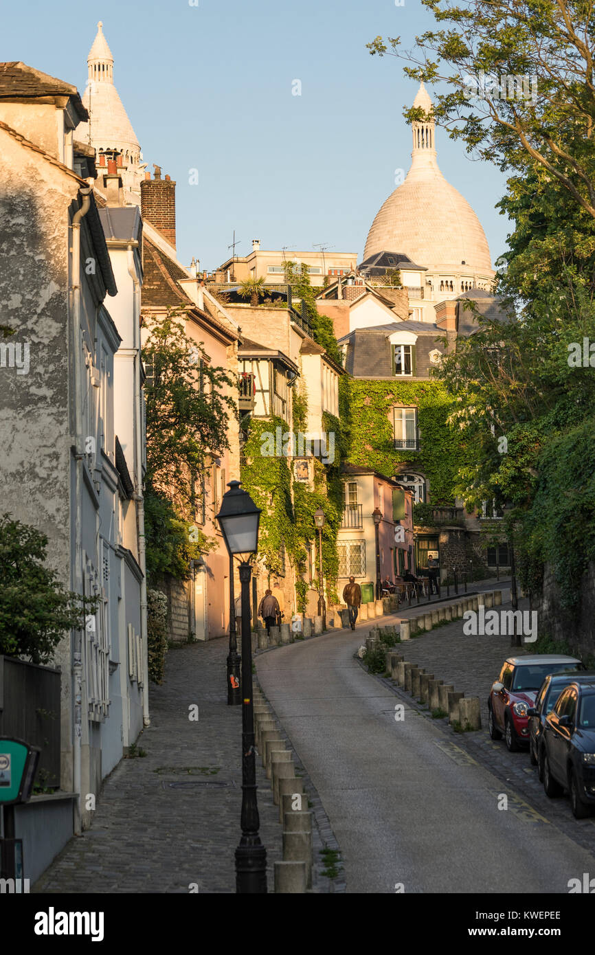 Basilique du Sacré Cœur, Montmartre, Paris, France Banque D'Images
