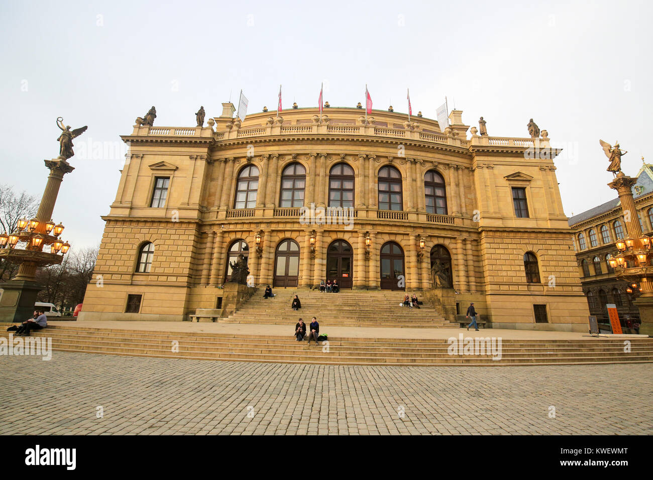 Rudolfinum, un hall d'exposition et de concert dans le centre de Prague, République Tchèque Banque D'Images