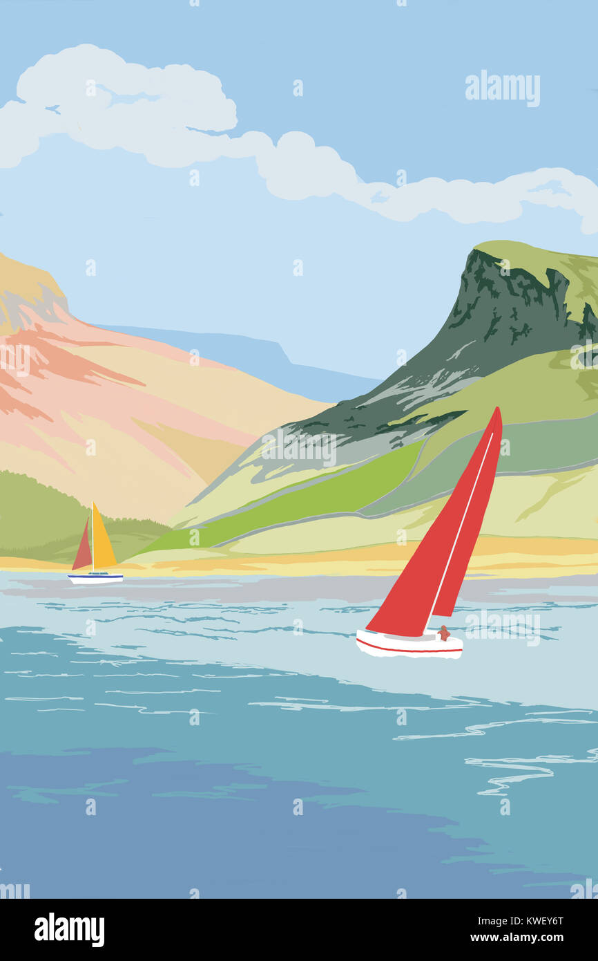 Une illustration de la côte, Snowdonia Snowdonia National Park, au nord du Pays de Galles, Royaume-Uni Banque D'Images