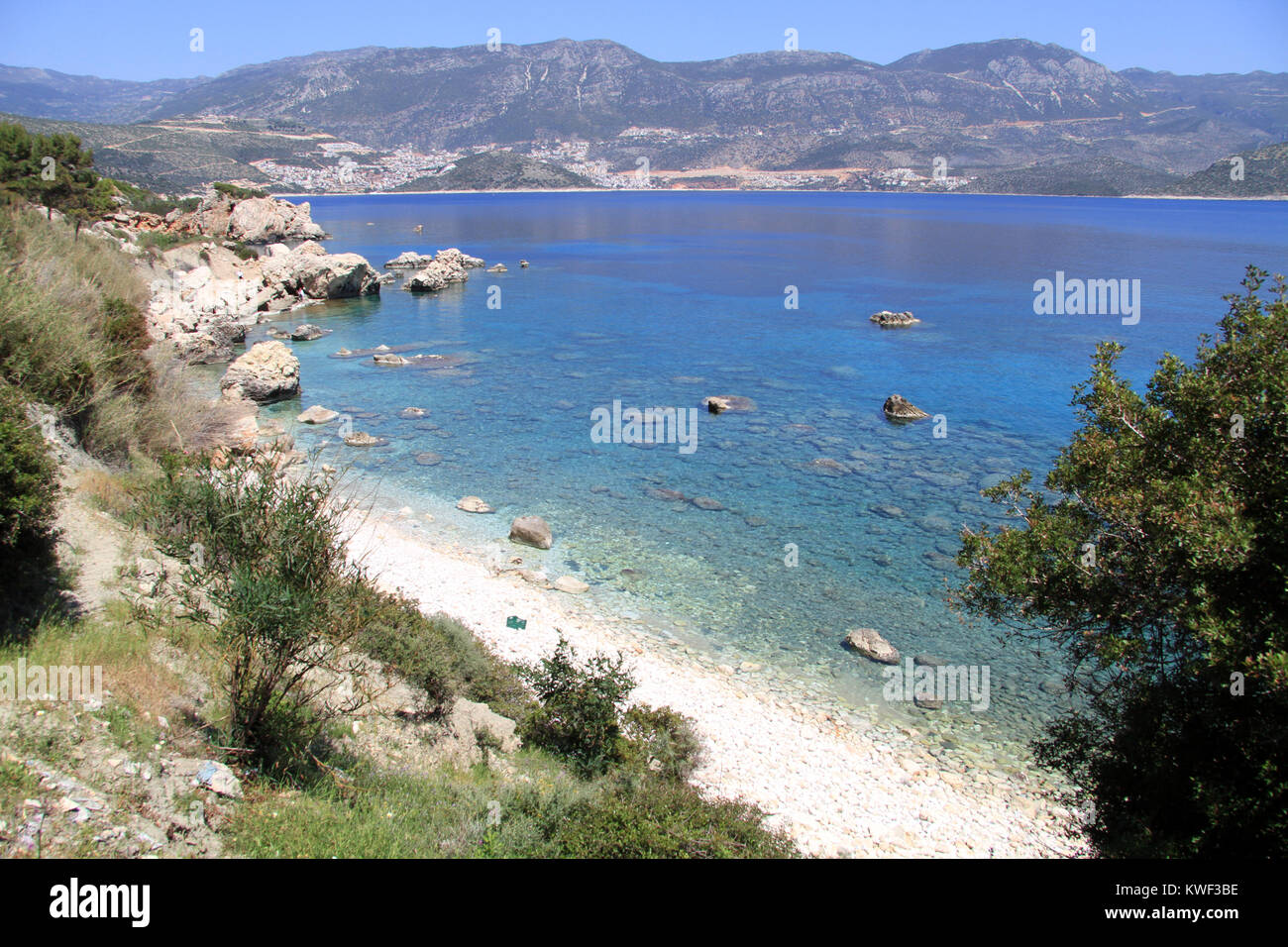 Côte méditerranéenne près de Patara, Turquie Banque D'Images