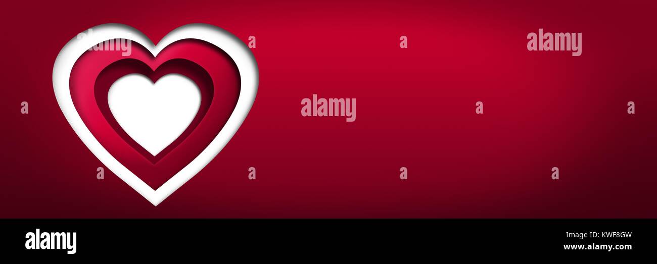 Motif Saint-Valentin avec coeurs Banque D'Images