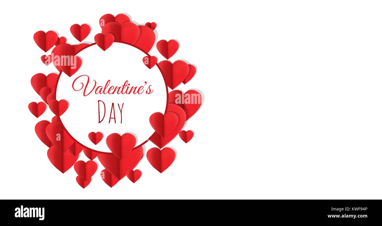 Motif Saint-Valentin avec coeurs Banque D'Images