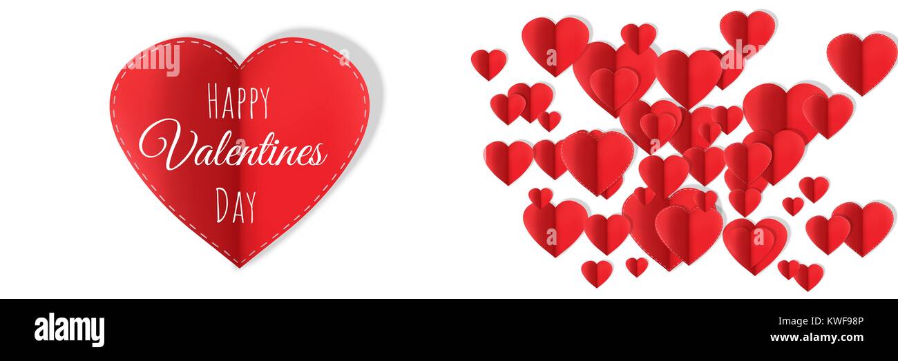 Motif Saint-Valentin avec coeurs Banque D'Images