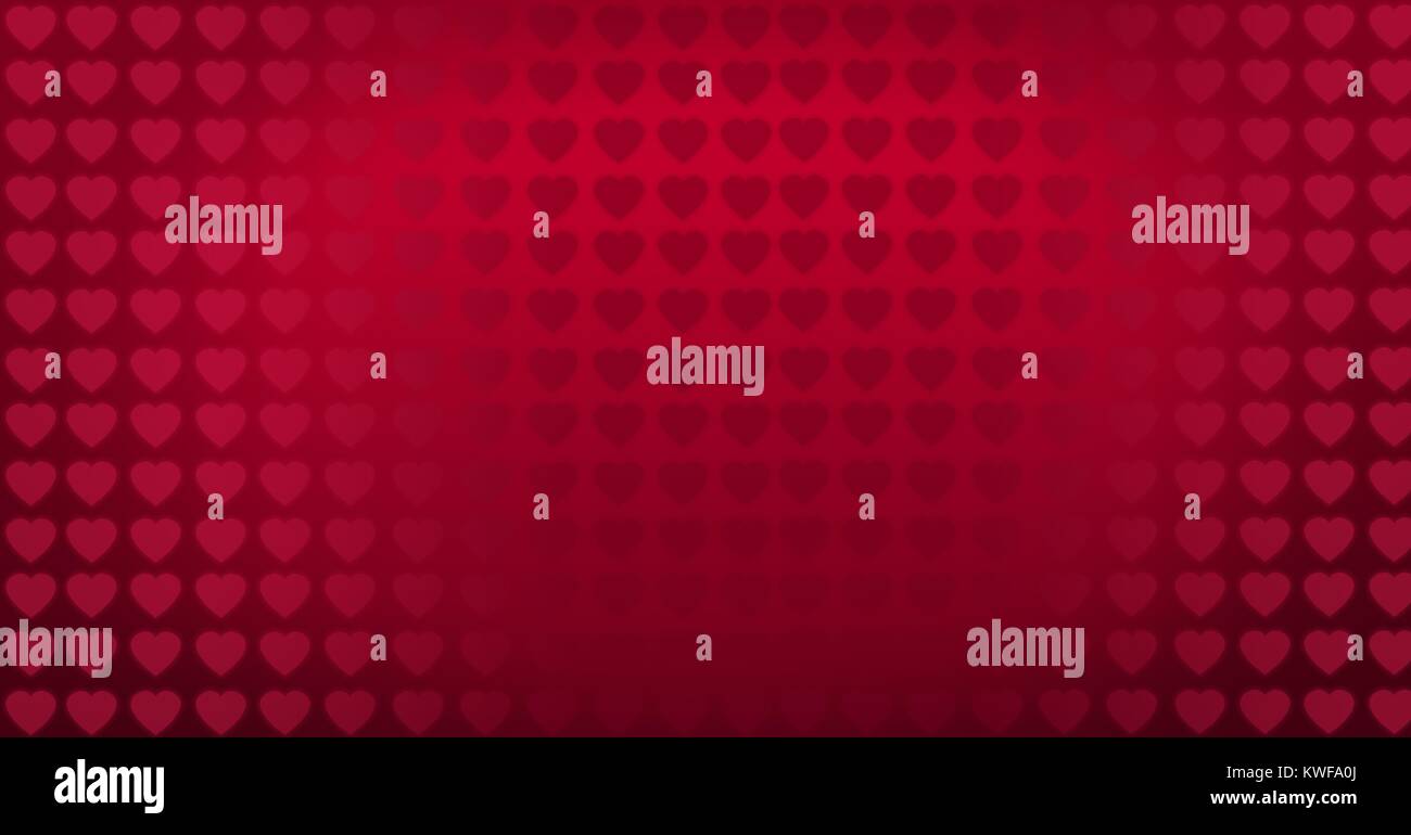 Motif Saint-Valentin avec coeurs Banque D'Images