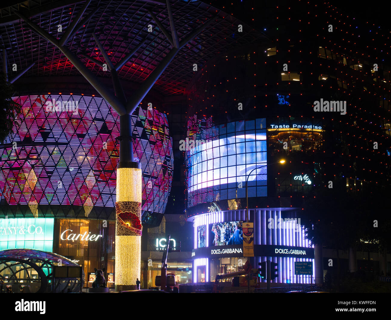 Orchard Road Intersection Banque D'Images