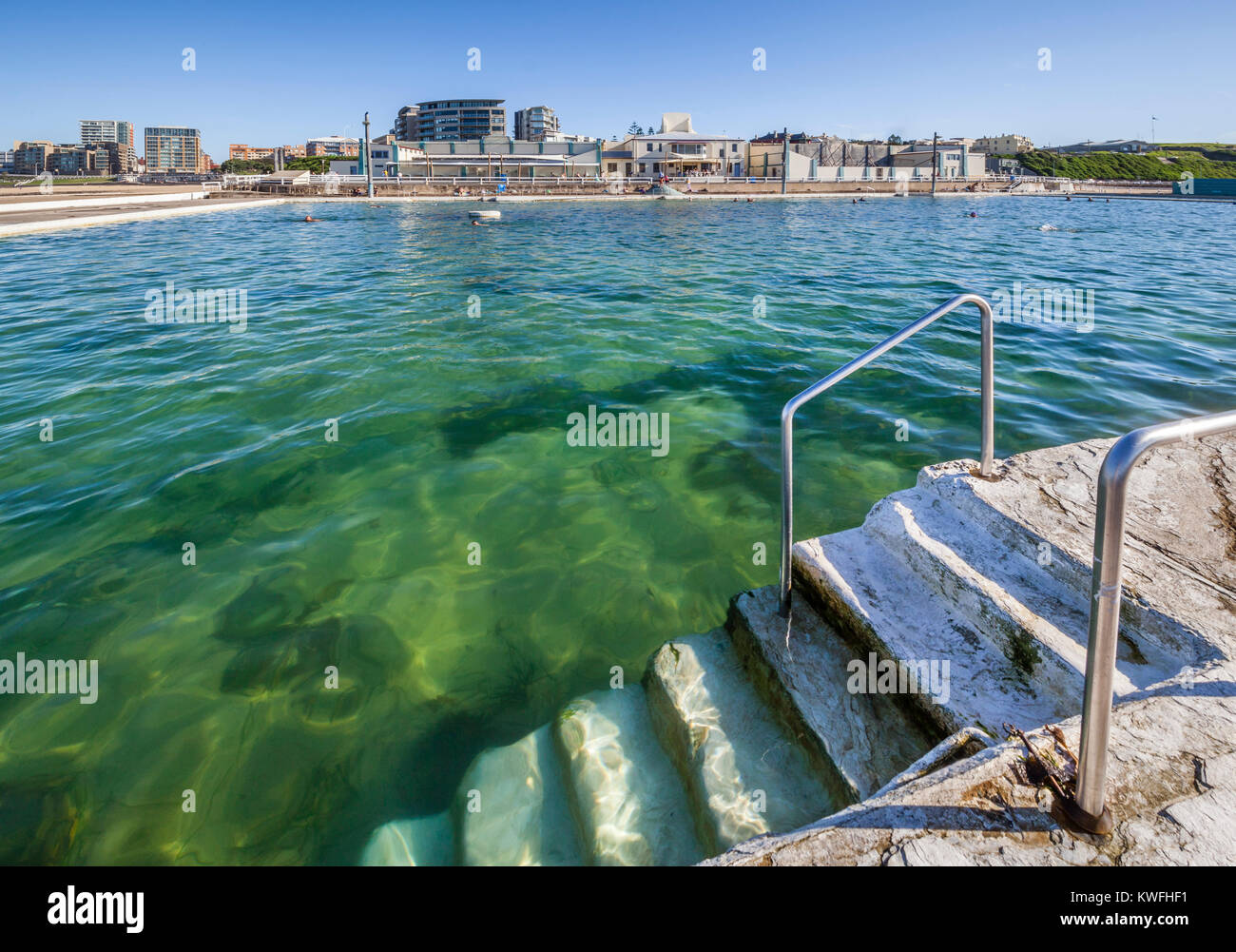 L'Australie, Nouvelle Galles du Sud, Newcastle, piscines à l'emblématique des Bains de Mer de Newcastle Banque D'Images