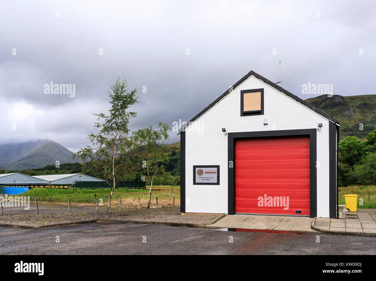 Dalmally Fire Station communautaire Banque D'Images