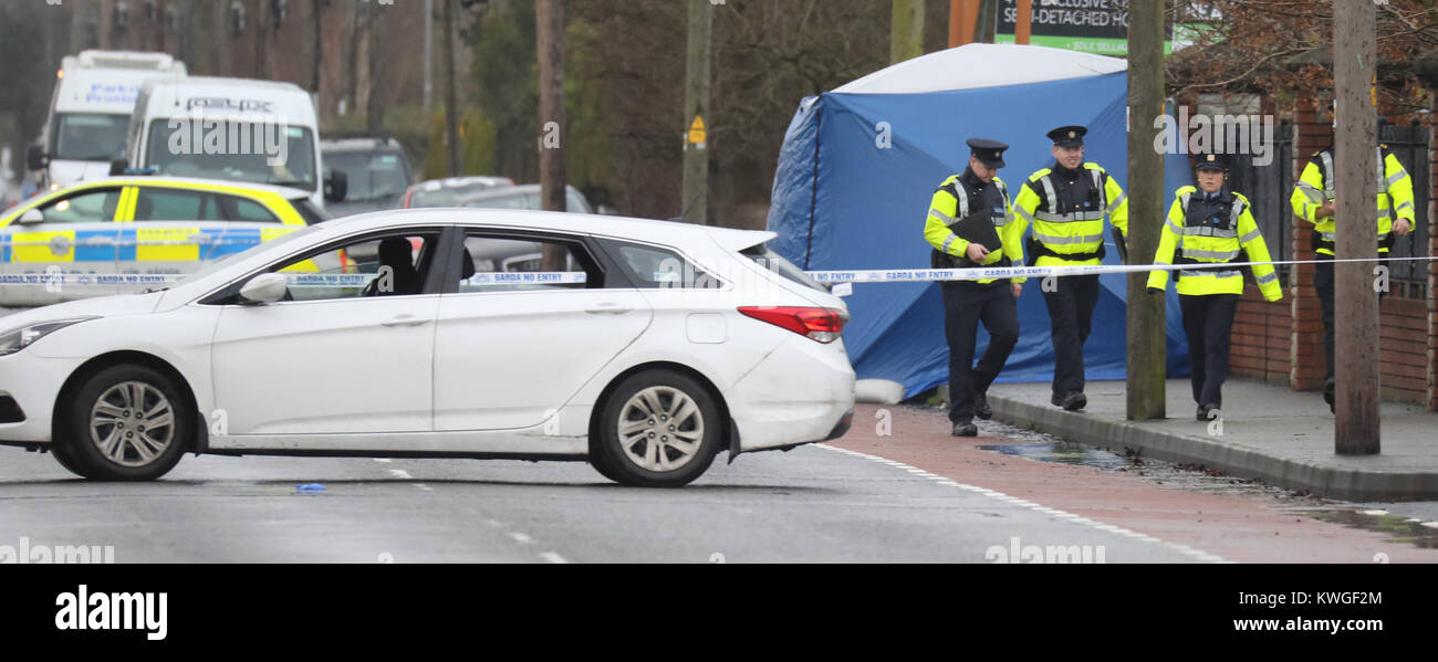 Dundalk, Irlande. 3 janvier, 2018. Possible Attaque terroriste Dundalk, Irlande. Credit : RollingNews.ie/Alamy Live News Banque D'Images