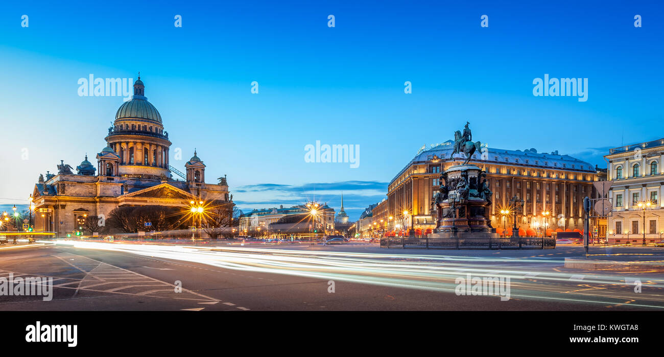 La Cathédrale Saint Isaac..... Banque D'Images