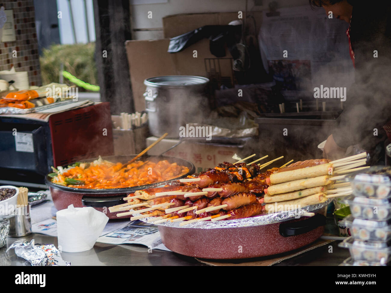 Seoul Street Food Banque D'Images