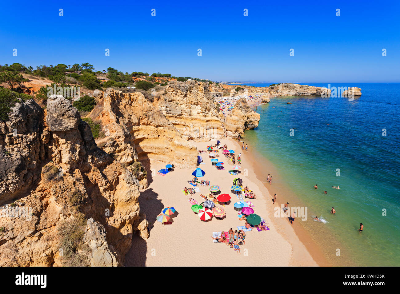 Sao Rafael Beach à Albufeira, Algarve, Portugal Banque D'Images