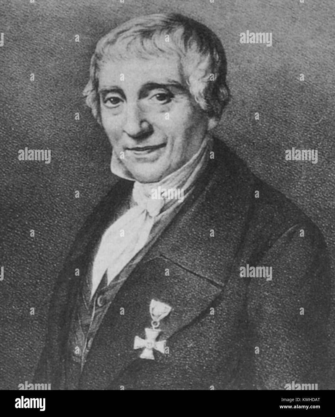 Georg Friedrich Grotefend, Allemand epigraphist et philologue. Banque D'Images
